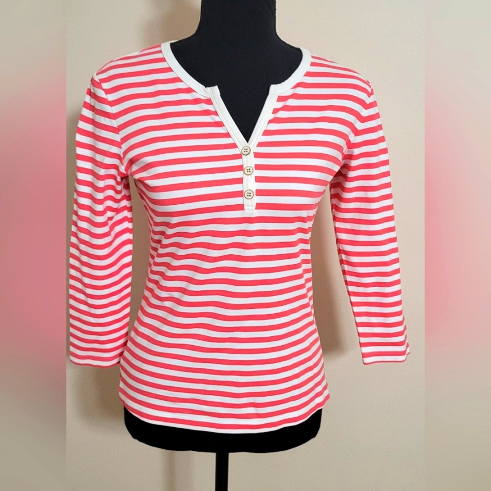 J. McLaughlin Striped Top Size XS